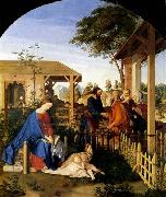 Julius Schnorr von Carolsfeld The Family of St John the Baptist Visiting the Family of Christ Germany oil painting artist